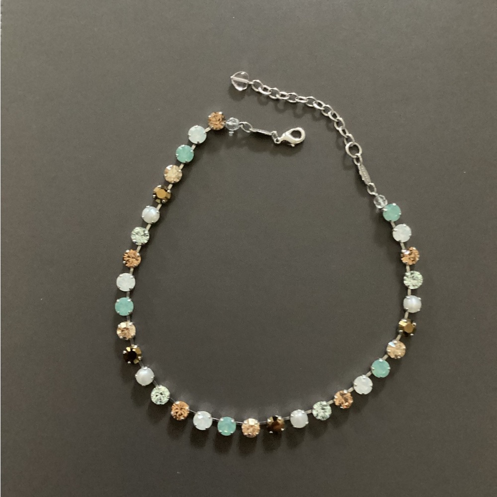 Sabika multi-colored crystal necklace. Charm sold separately.